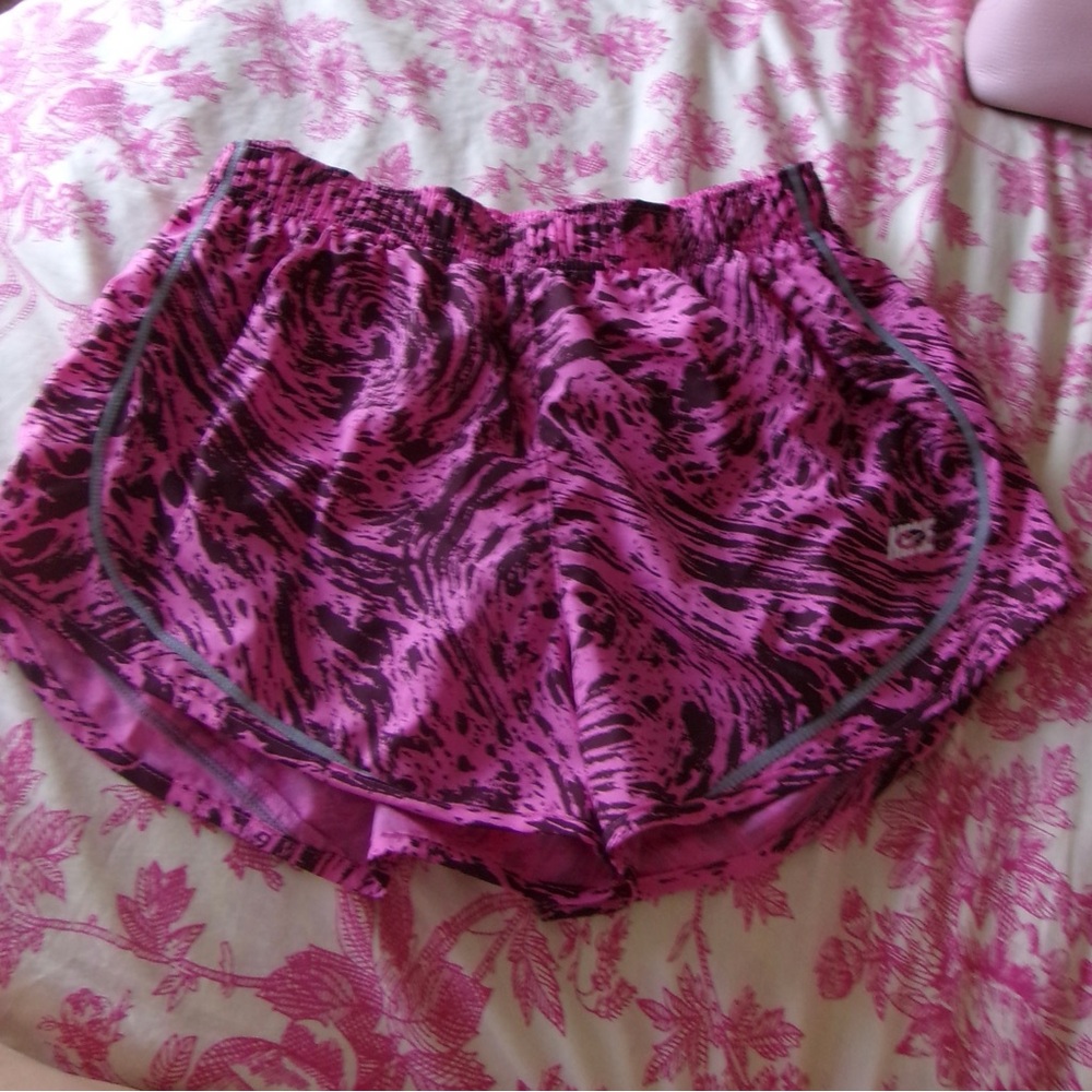 Nike Pink and Brown Athletic Shorts